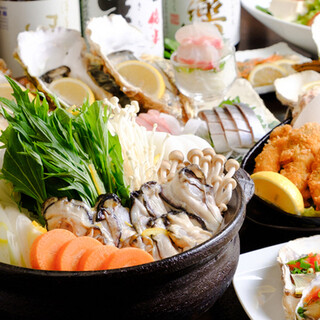 豪华牡蛎火锅！超值无限畅饮套餐3,500日元起！