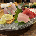 魚居酒屋 すなおや - 刺身5種盛り合わせ