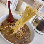 千成らーめん - 麺。普通。※良い意味です