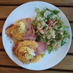 Breakfast Story - Classic Eggs Benedict (with Side Salad)