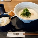 GET54 新宮店 - THE鶏そば+味玉+ランチ唐揚げセット