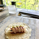 レヴォ - ③鯵
      ・ウドマリネビスタージュ ブラックオリーブ