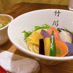 麺処 竹川 - ■無添加つけ麺　中　¥1,000税込
            ※麺の量は、小・中・大から選べます。