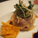 大阪中華サワダ飯店 - 前菜5種盛り合わせ（鯛のカルパッチョ）