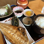 いかやき 福寿草 - ほっけ定食　ご飯大盛り