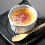 Creme brûlée with Ohno soy sauce