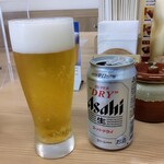 からやま 横浜日野店 - 缶ビール320円税別。