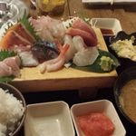 魚河岸 魚◯本店 - お刺身定食（1,000円）