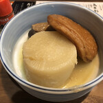 Toripaitan Oden Tsukiran - おまかせ3種（800円）大根、丸天、エリンギ3個