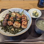 鳥将 - 料理写真:「やきとり丼セット」