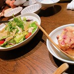 小割烹おはし  - 湯葉サラダとポテトサラダ