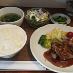 キッチン ブルー グローブ - スペアリブポシェ　ハニーバルサミコソース