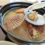 Washoku Resutoran Tonden - ホタテの稚貝の味噌汁