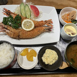 魚料理 一心 - 料理写真:ジャンボ海老フライ定食