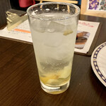 バルバルキッチンアメリ - 自家製レモンサワー(¥500)