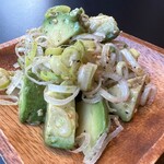Avocado green onion salt sauce