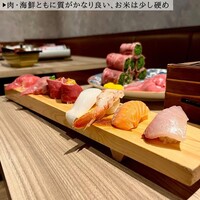 黄金出汁しゃぶと江戸前寿司 肉のあさつ 梅田お初天神店 - 