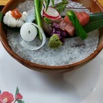 日本料理 椿 - はも、イカ、サワラ、まぐろ