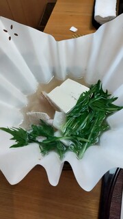 Nihon Ryouri Tsubaki - ノドグロ、水菜、豆腐