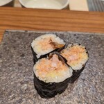 Sushi Ebina - あん肝と干瓢巻き