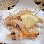 おんわ - お造りにした車海老の頭がサクサクに