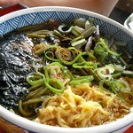 通圓 宇治本店 - 山菜茶蕎麦。