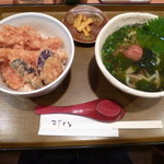 Yanoya - 　ミニ天丼セット　７８０円