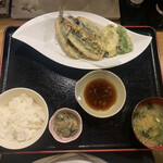 博多魚がし 市場会館店 - イワシの天ぷら(定食) :900円