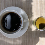 洋食喫茶かんぱーにゃ - 珈琲　抹茶ババロア黒蜜がけ