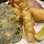 手挽きそば 一心 - 天麩羅