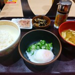 すき家 - まぜのっけ朝食ミニ＋ひじき