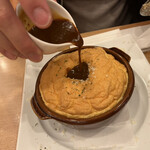 三木サービスエリア レストラン - 神戸牛ミンチを使ったふわとろスフレオムライス