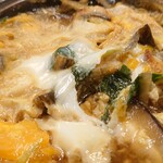 大沢温泉 山水閣 - 柳川、もうちょっと半熟がよかったけど、固形燃料は難しい、、、