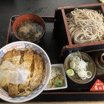 味奈登庵 - 230322水　神奈川　味奈登庵 本牧店　カツ丼セット蕎麦大盛