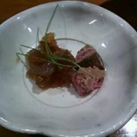 焼鳥 市松 - 砂肝のゼリー寄せと肝の低温蒸し