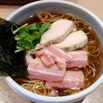 麺屋 江武里 - 江戸醤油ら～麺＋肉増し＋大盛