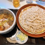 Suginoya Honjin - 鴨汁蕎麦1100円大盛り500g300円（税抜）