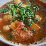 タンハー - ブンリュウ（カニとトマトのピリ辛スープに細麺）850円