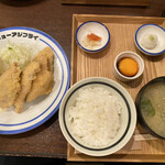 トーキョーアジフライ - アジフライ定食　¥1,500