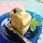 天空カフェ Zeal - 豆腐のショートケーキ
