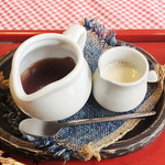 天空カフェ Zeal - 紅茶用の豆乳とてんさい糖