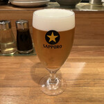 Chuugokuryouri Horiuchi - ランチのセットドリンクの生ビール: 超お得！