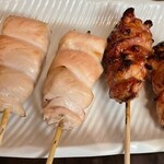 炭火串焼きダイニング　梟   - 料理写真:ささみ、レバ