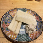 大衆酒場 溝の口 ただいま - 長芋わさび漬けとわさび漬け ¥480