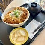 松のや - ロースかつ丼+お新香 ¥630+90