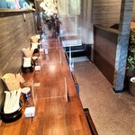 中華そば榮田 - カウンター席