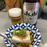 岡室商店 - 瓶ビールと湯豆腐