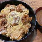 Mampuku Shokudou - 唐揚げ丼と赤だし