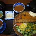 和食家 おがわ亭 - ミックスフライ御膳　９８０円
