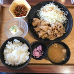 Gokurakuyu - 2023/5 極楽湯 水戸店 生姜焼き定食 \900